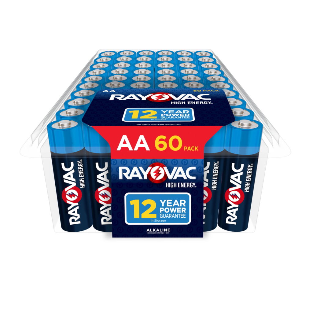 Rayovac High Energy AA Batteries (60 Pack), Double A Batteries