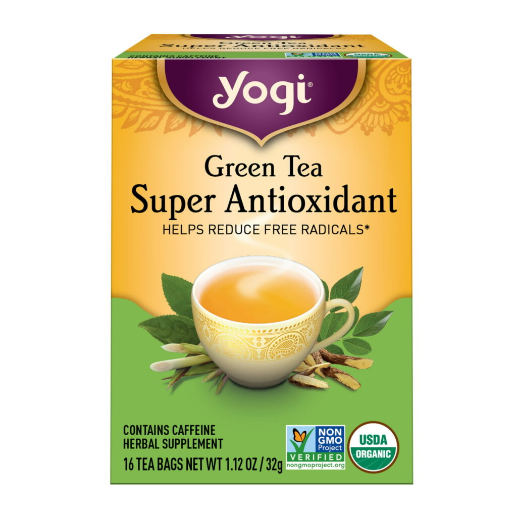 Yogi Green Tea Super Antioxidant, Organic Wellness Tea Bags, 16 Count