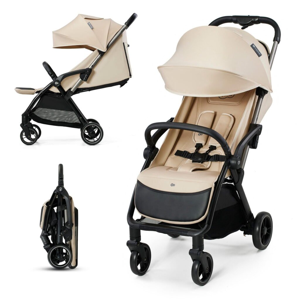 Kinderkraft APINO Compact Lightweight Baby Stroller, Auto-Fold Travel Stroller for Toddler, Only 16 lbs, Up to 48 lbs