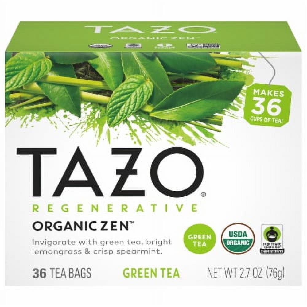 Tazo Organic Zen Green Tea Bags - 36 ct