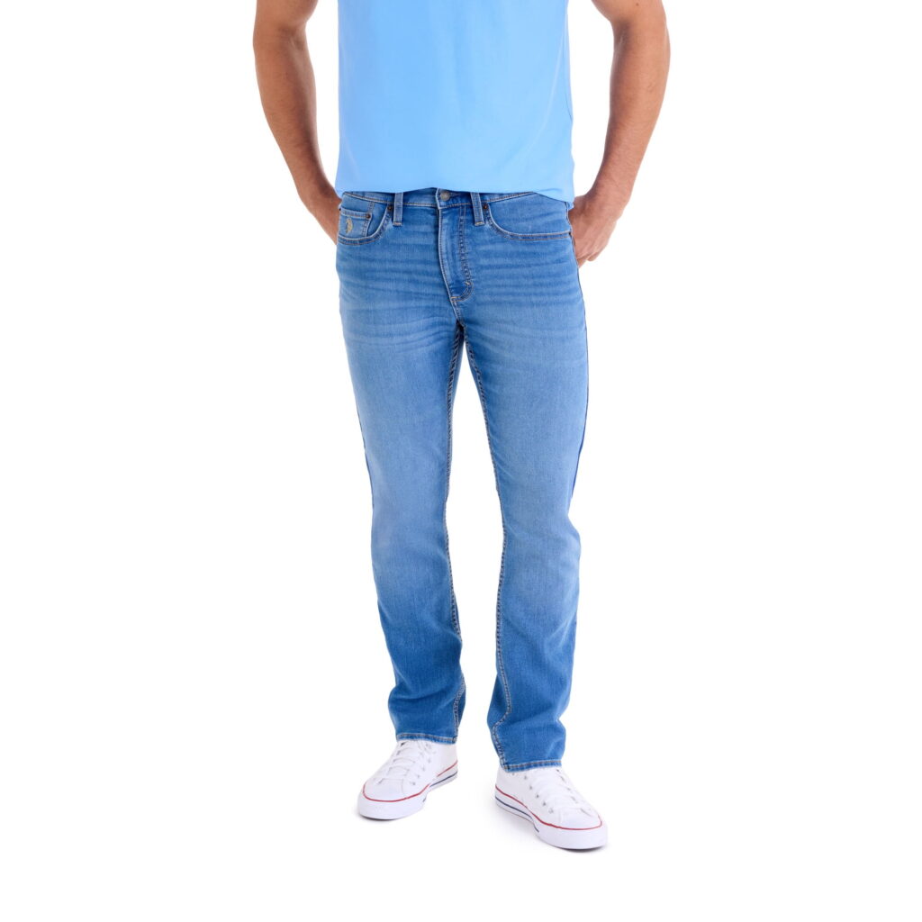 U.S. Polo Assn. Men's Slim Straight Knit Denim Jean