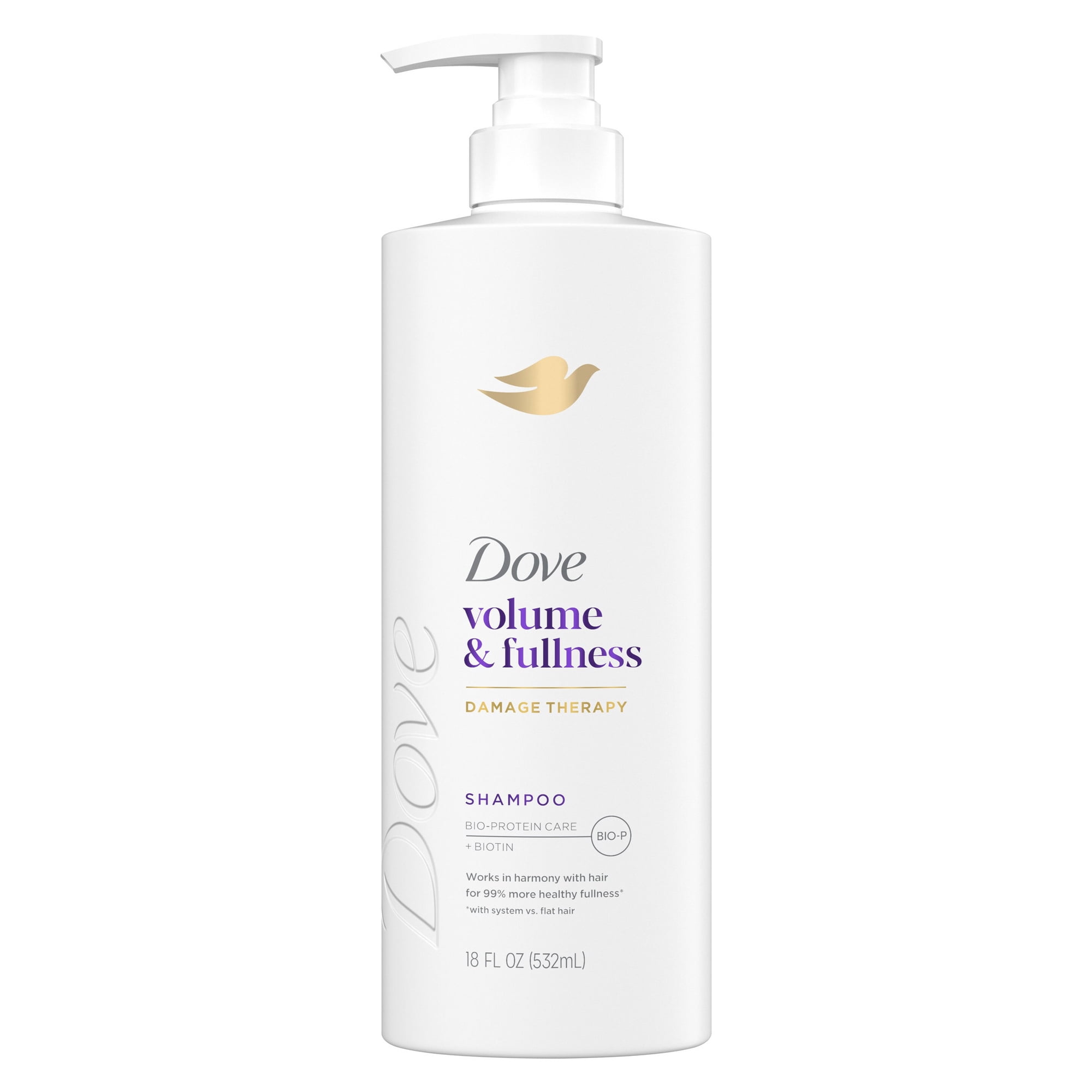 Dove Shampoo for Fine, Thin Hair Volume & Fullness with Bio-Protein Care Technology and Biotin, 18 Fl Oz