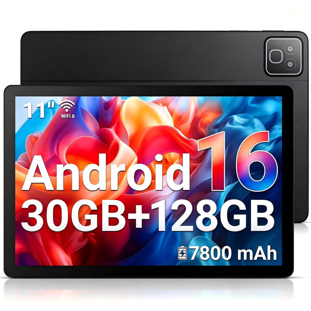 BUFO 11 inch Tablet , 30GB RAM 128GB ROM Octa-Core, 2K FHD 2000x1200 Display, 7800mAh Battery, 5G Wi-Fi