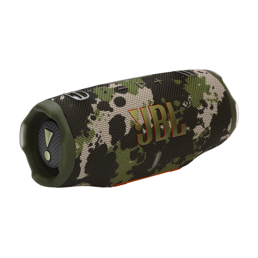 JBL Charge 6 - Portable waterproof & drop-proof Bluetooth speaker, Bold JBL Pro Sound with AI Sound Boost, 28Hrs of Playtime, Built-in powerbank & comes with a sturdy/removable carrying strap (Squad)