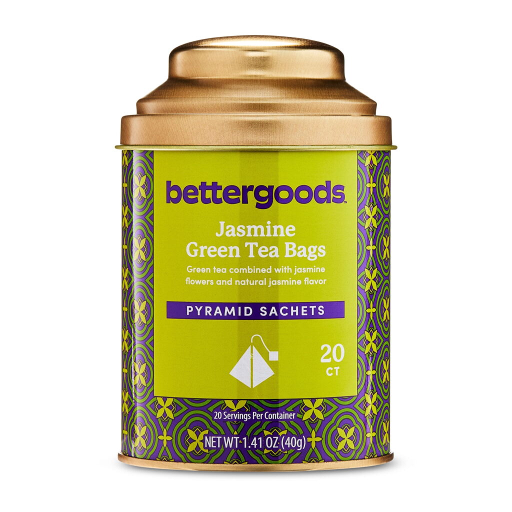 bettergoods Jasmine Green Tea Bags, 1.41 oz, 20 Pyramid Sachets