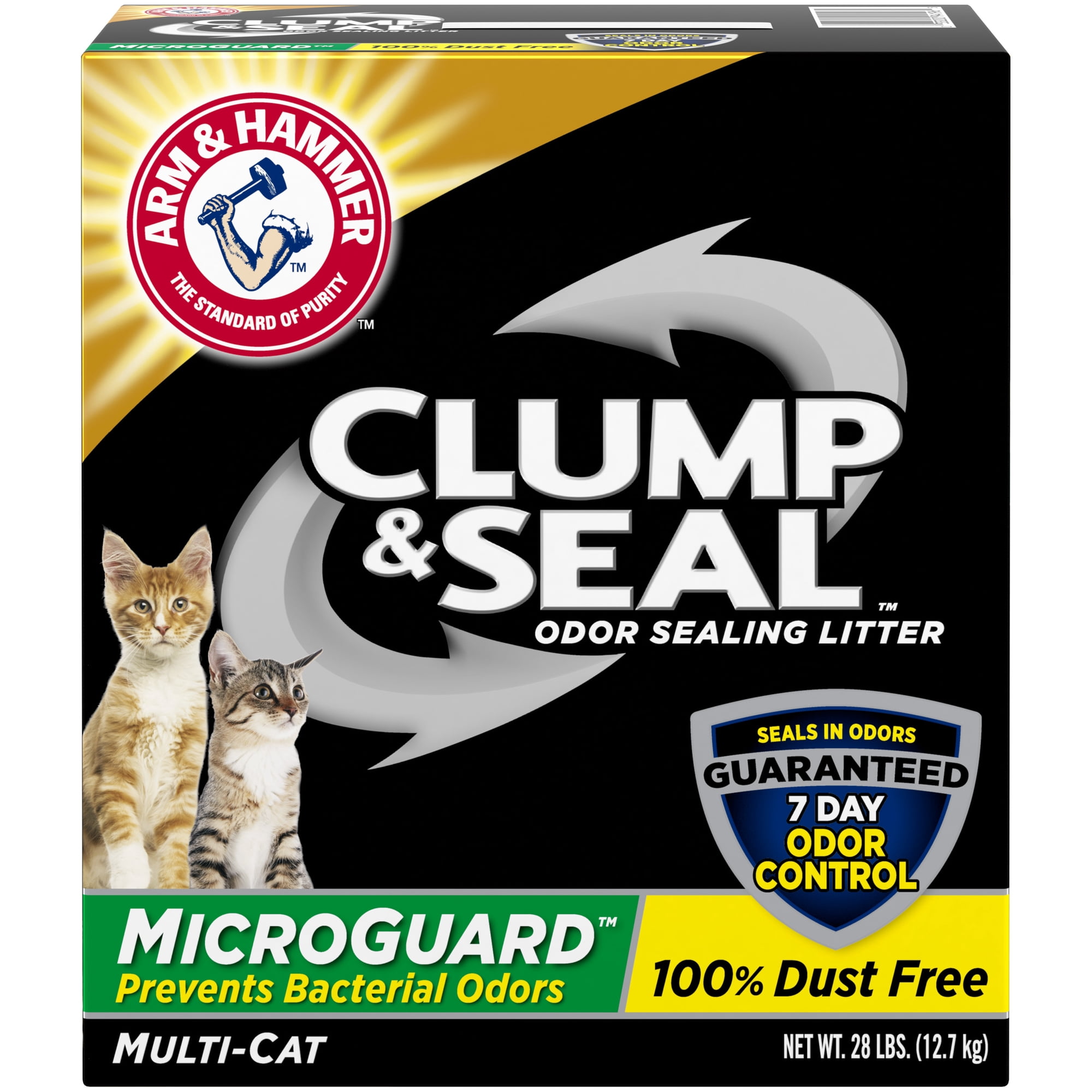 Arm & Hammer Clump & Seal MicroGuard Cat Litter, 28lb