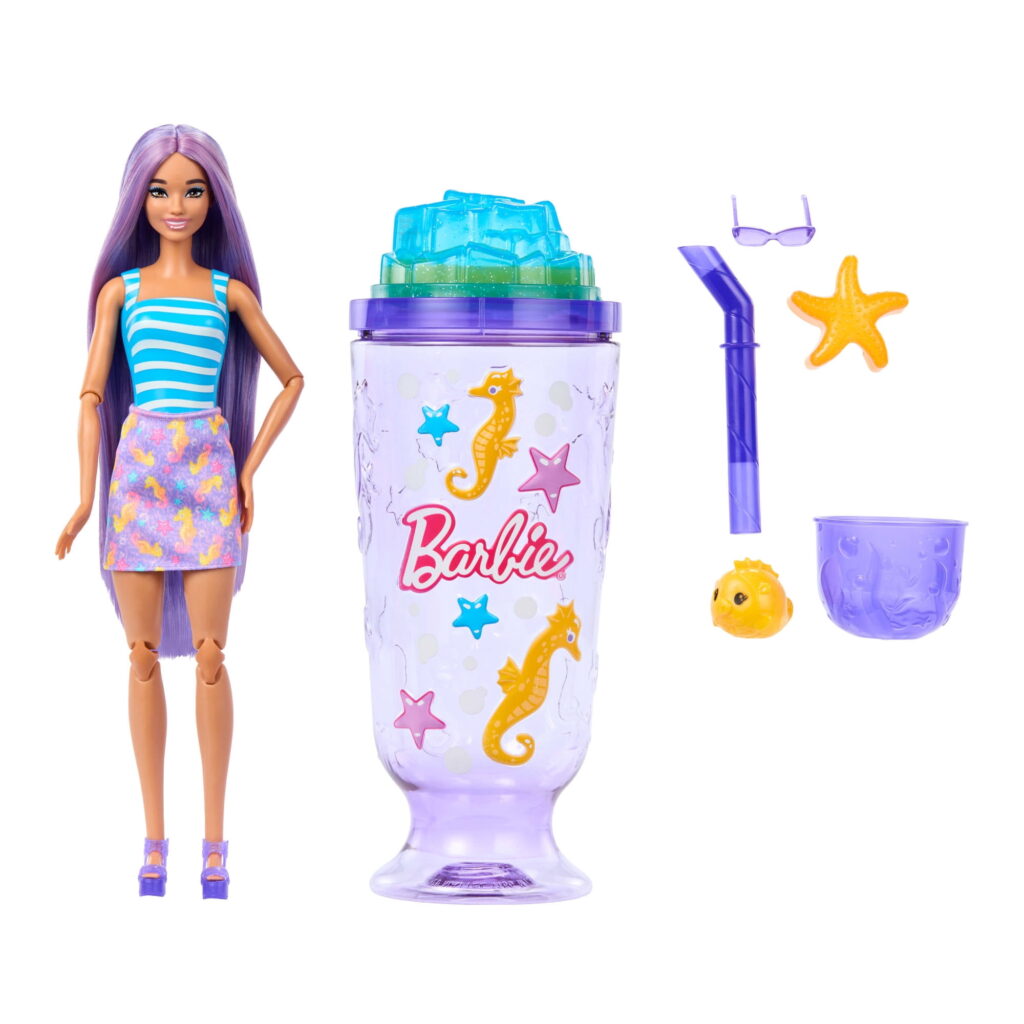 Barbie Pop Reveal Treat Series Doll & Accessories Set, 8 Surprises Include Pet (Styles May Vary)