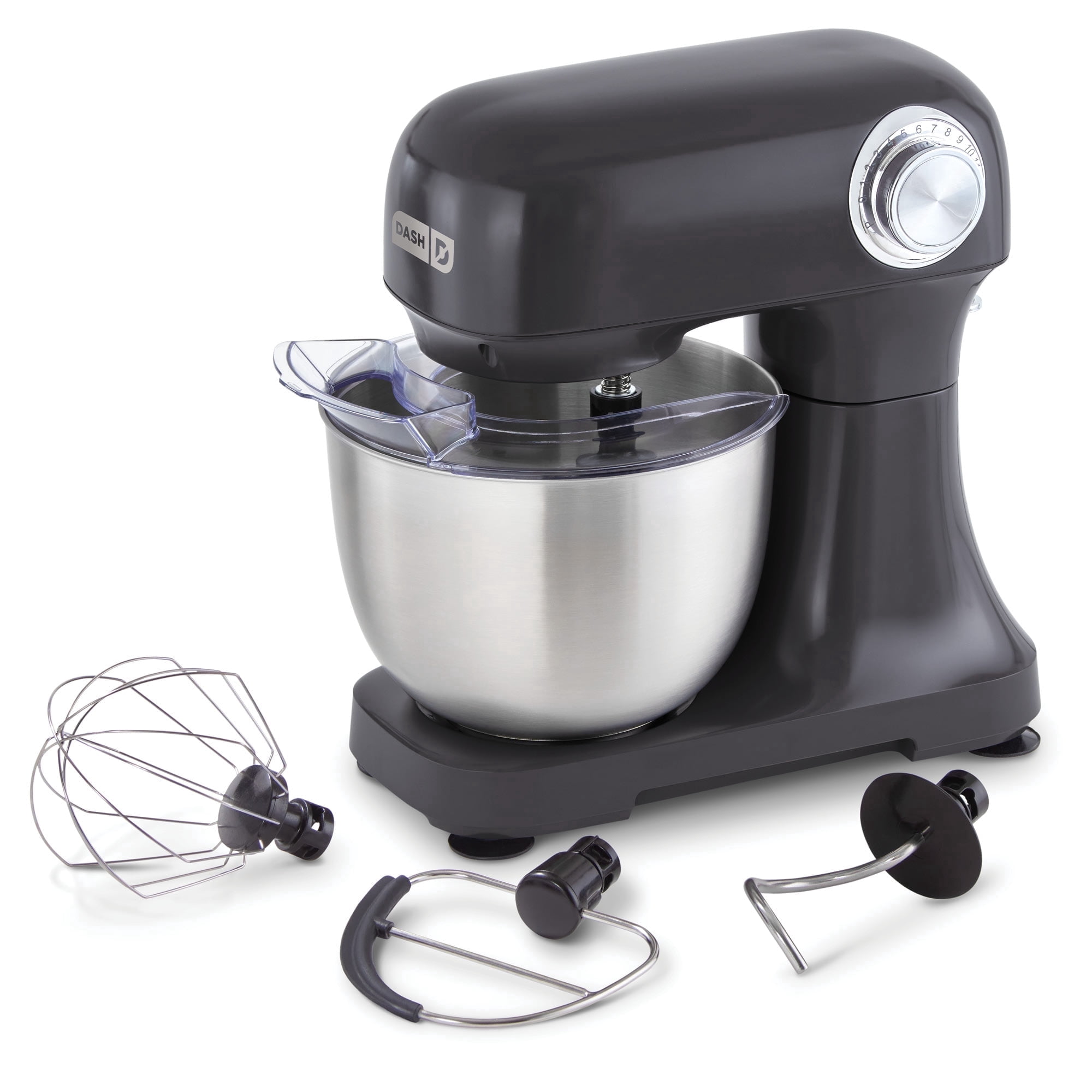 Dash Tilt-Head Stand Mixer, 3.5 Qt, 12 Speeds, 3 Attachments, Forged Iron