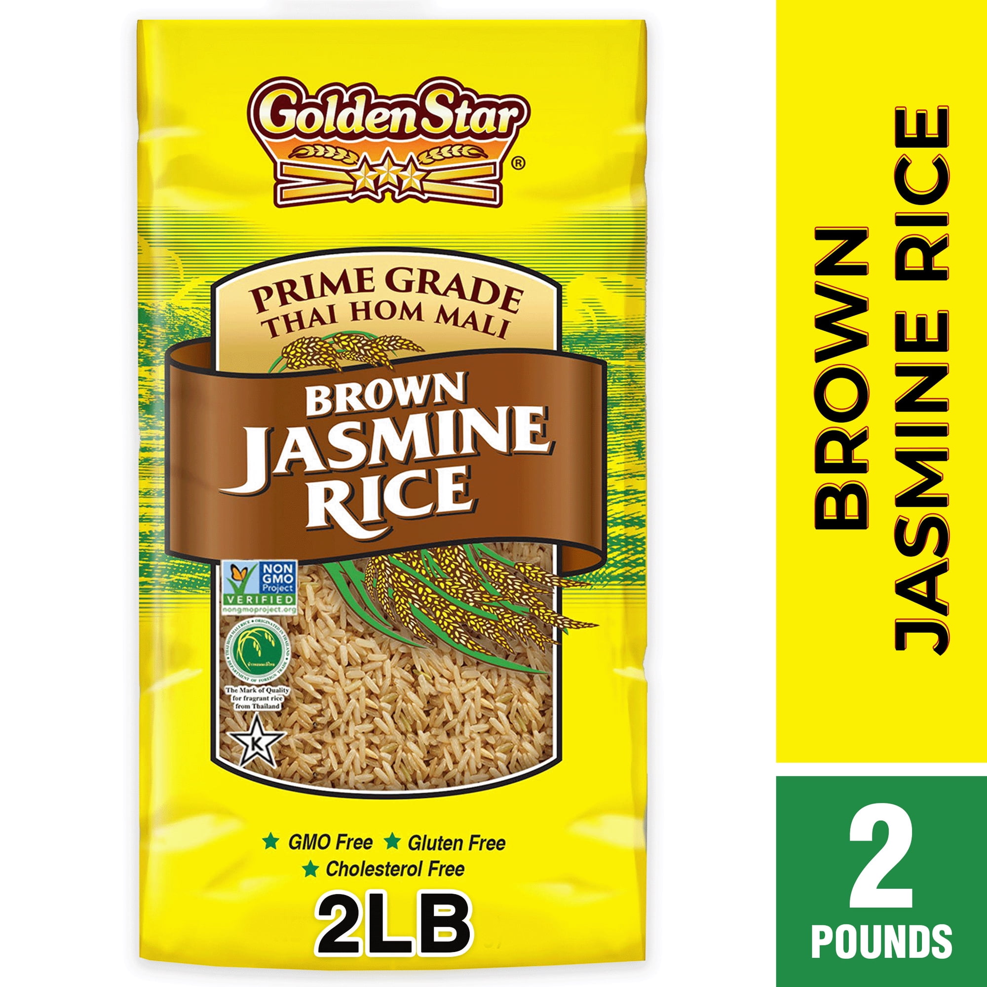 Golden Star Brown Jasmine Rice, 2 lbs