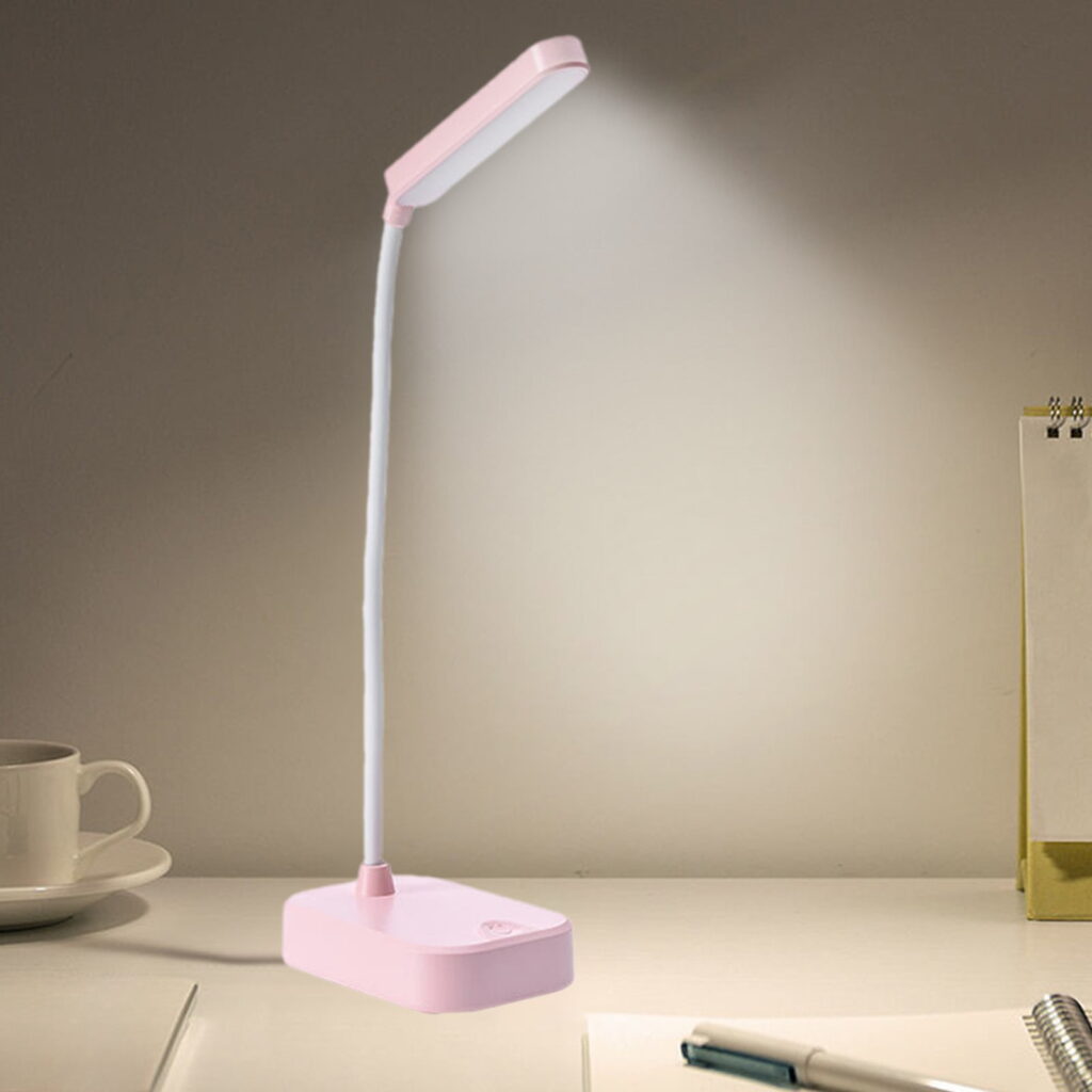 Flexible Gooseneck Desk Lamp, USB Charging Table Light with Touch Control for Home Decor