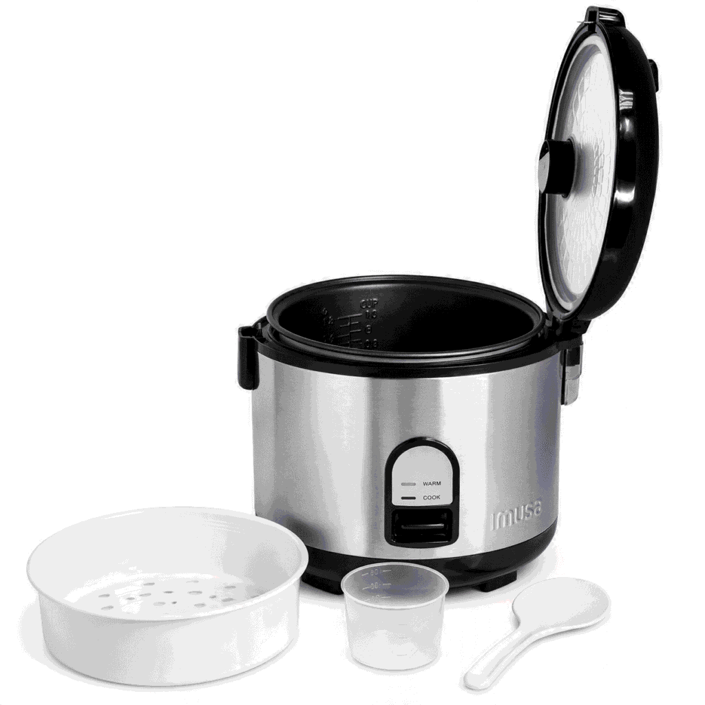 IMUSA 10 Cup Deluxe Stainless Steel Electric Rice Cooker