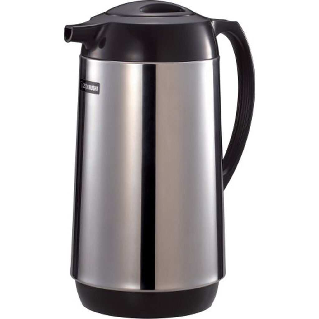 AHGB-10SE Vacuum Insulated Thermal Carafe, 1.0 Liter, Polished Stainless Steel, High quality durable vacuum glass liner By Zojirushi