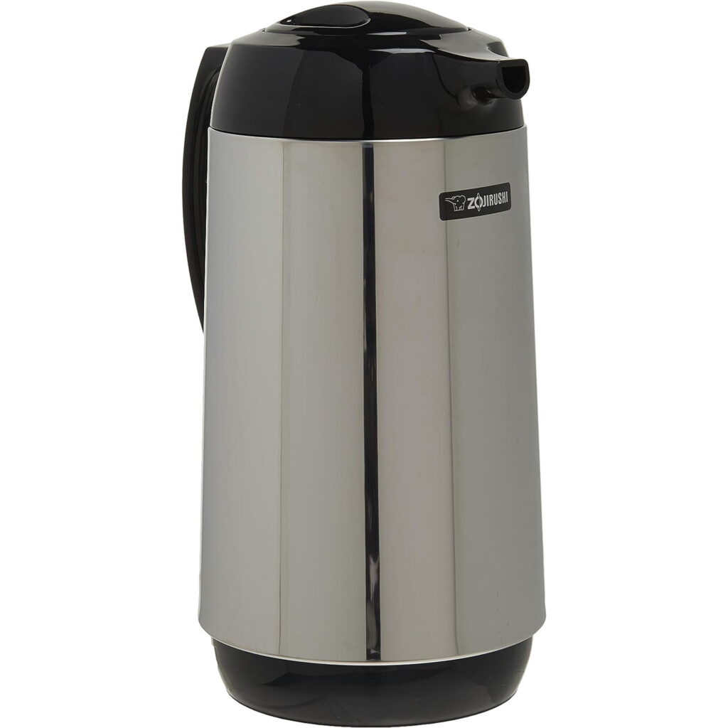 Zojirushi AHGB-10SE, Thermal Serve Carafe, 34 oz. / 1.0 liter, Polished Stainless Steel, Made in Japan