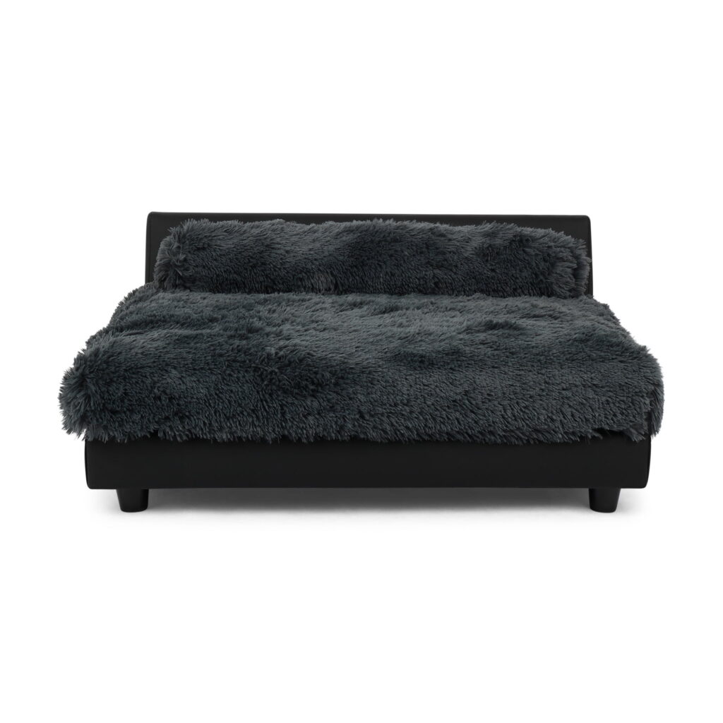 Club Nine Pets Roma Orthopedic Pet Bed for Dogs, Elevated, Large, Grey