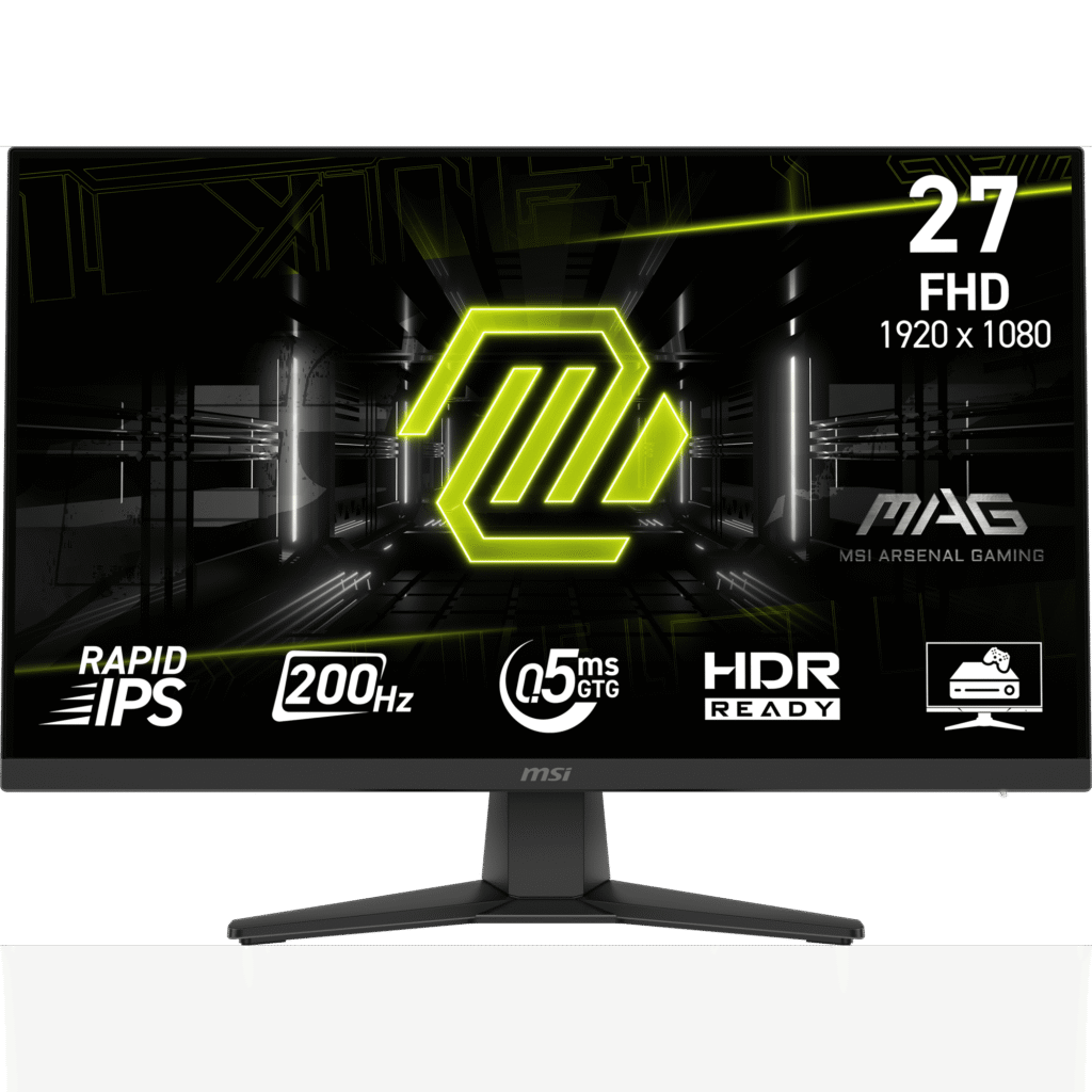 MSI 27" FHD (1920 x 1080) HDMI DP 200Hz 0.5ms AMD FreeSync Premium Pro Rapid IPS Gaming Monitor - MAG 272FB E20