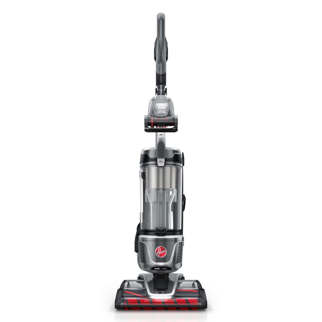 Hoover Bagless Upright Vacuum Cleaner, WindTunnel All Terrain, Pet Friendly, Strong Suction, Hard Floor and Carpet, Swivel Steering, UH77210V, Gray
