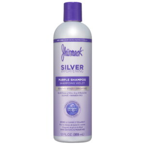Jhirmack Silver Brightening Purple Toning Shampoo for All Shades of Silver and Gray Hair, 12 fl oz